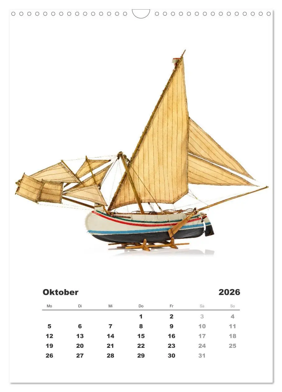 Bild: 9783516389500 | Historische Segelschiffe - Modellbau (Wandkalender 2026 DIN A3...
